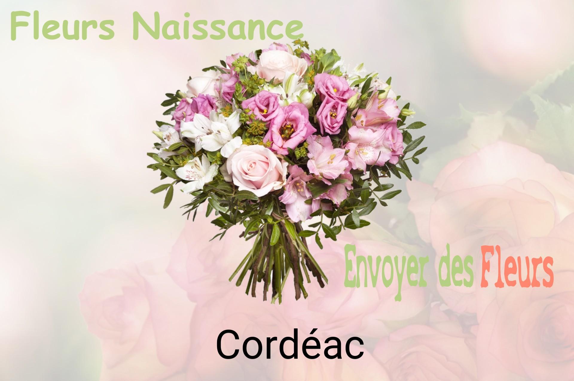 Bouquet de fleurs de naissance livré à Cordéac